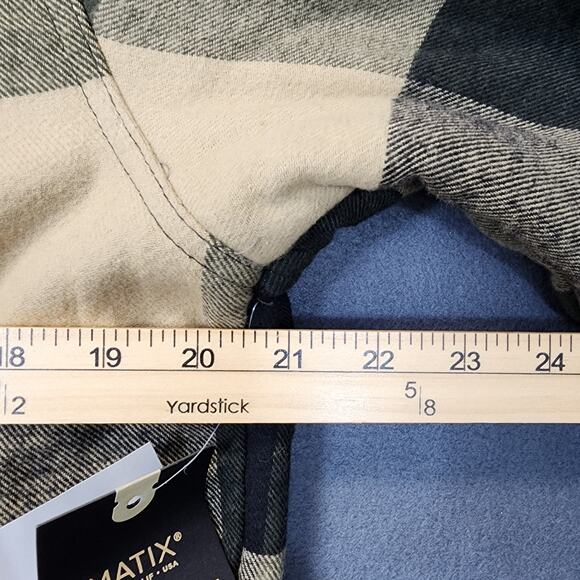 Matix Mens Shirt Jacket Shacket Medium Plaid Fleece Lined Snap Front Outdoors - Picture 4 of 15